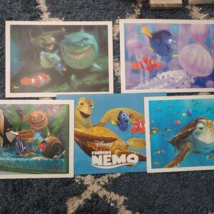 Disney Finding Nemo lithograph 2012 At prints 14x10 set of 4